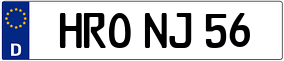 Trailer License Plate